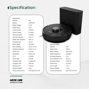 جارو رباتیک گرین لاین Green Lion SR50 جارو رباتیک گرین لاین Green Lion SR50